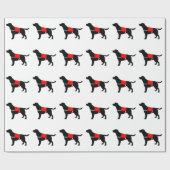 Labrador Retriever in Service Cadeaupapier (Vlak)