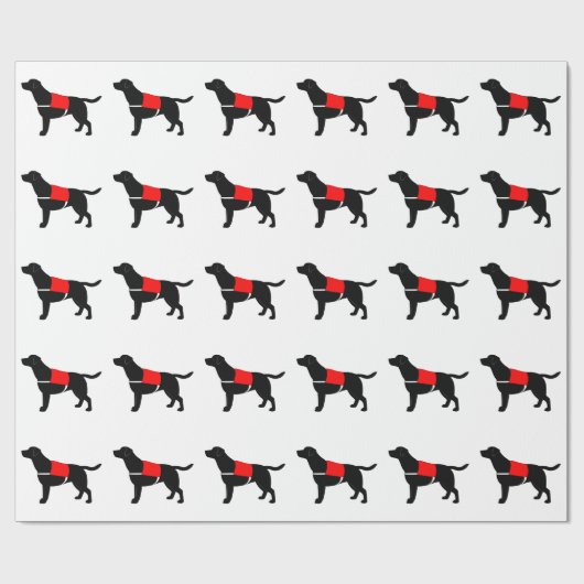 Labrador Retriever in Service Cadeaupapier (Vlak)