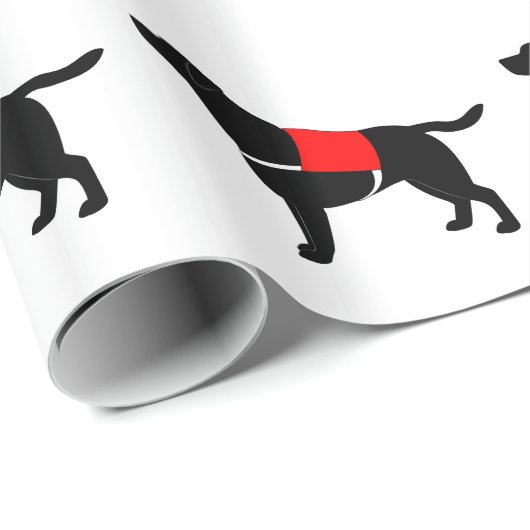 Labrador Retriever in Service Cadeaupapier (Rol Hoek)