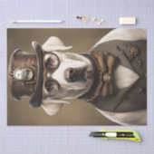 Labrador Retriever in Steampunk stijl decoupage Tissuepapier (Craft)