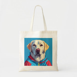 Labrador retriever in track suit canvas tas