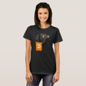 Labrador Retriever in zonnebril Lazy Halloween Co T-shirt (Voorkant volledig)