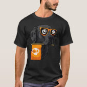 Labrador Retriever in zonnebril Lazy Halloween Co T-shirt (Voorkant)