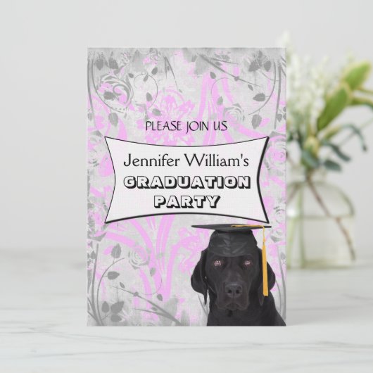 Labrador Retriever Invitation sjabloon Kaart (Staand voorkant)