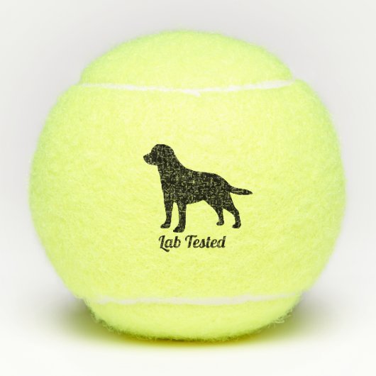Labrador Retriever Jouw tekst Tennisballen (Voorkant)