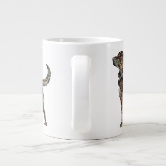 Labrador Retriever Jumbo Coffee Mok (Achterkant)