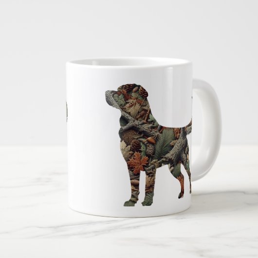 Labrador Retriever Jumbo Coffee Mok (Voorkant rechts)