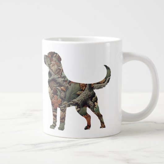 Labrador Retriever Jumbo Coffee Mok (Rechts)