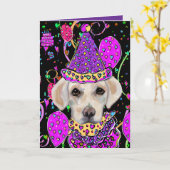 Labrador Retriever Kaart (Gele Bloem)