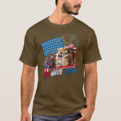 Labrador Retriever Kawaii Red White en True 4th T-shirt (Voorkant)