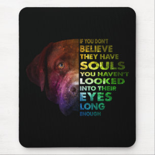 Labrador Retriever keek in hun ogen Hondenliefhebb Muismat
