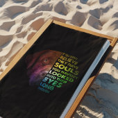 Labrador Retriever keek in hun ogen Hondenliefhebb Strandlaken