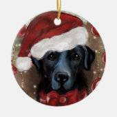 Labrador Retriever  Keramisch Ornament (Voorkant)
