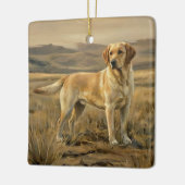 Labrador Retriever Keramisch Ornament (Links)
