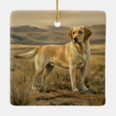 Labrador Retriever Keramisch Ornament (Achterkant)