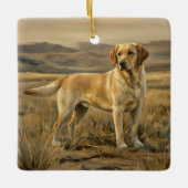 Labrador Retriever Keramisch Ornament (Voorkant)