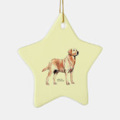 Labrador Retriever Keramisch Ornament (Rechts)
