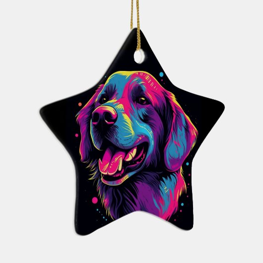 Labrador Retriever Keramisch Ornament (Rechts)