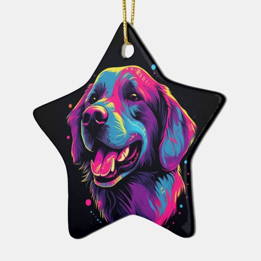 Labrador Retriever Keramisch Ornament (Links)