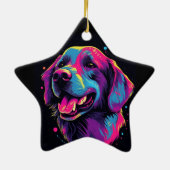 Labrador Retriever Keramisch Ornament (Achterkant)