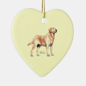 Labrador Retriever Keramisch Ornament (Rechts)