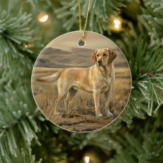 Labrador Retriever Keramisch Ornament (Boom)
