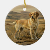Labrador Retriever Keramisch Ornament (Voorkant)