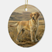 Labrador Retriever Keramisch Ornament (Links)