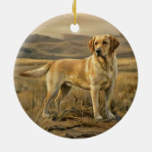 Labrador Retriever Keramisch Ornament (Achterkant)
