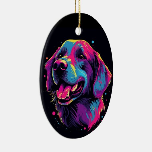 Labrador Retriever Keramisch Ornament (Rechts)