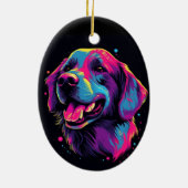 Labrador Retriever Keramisch Ornament (Achterkant)