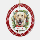 Labrador Retriever Keramische Cirkel Ornament (Links)