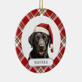 Labrador Retriever Keramische Cirkel Ornament (Rechts)