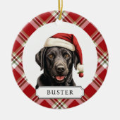 Labrador Retriever Keramische Cirkel Ornament (Voorkant)