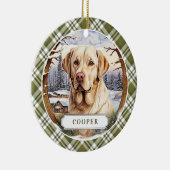 Labrador Retriever Keramische Cirkel Ornament (Rechts)