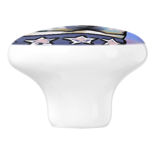 Labrador Retriever Keramische Knop (Zijkant)