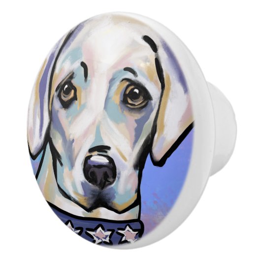 Labrador Retriever Keramische Knop (Rechts)