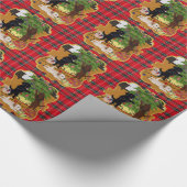 Labrador Retriever kerstboom Cadeaupapier (Hoek)