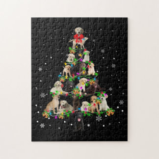 Labrador Retriever kerstboom X mas Legpuzzel