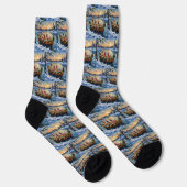 Labrador Retriever Kerstboot Vakantie Sokken (Rechts)