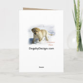 Labrador Retriever kerstcadeaus Feestdagen Kaart (Achterkant)