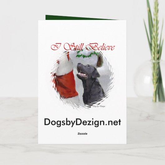 Labrador Retriever kerstcadeaus Feestdagen Kaart (Achterkant)