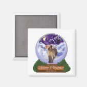 Labrador Retriever Kerstcadeaus Magneet (Voorkant / Achterkant)