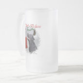 Labrador Retriever kerstcadeaus Matglas Bierpul (Voorkant links)