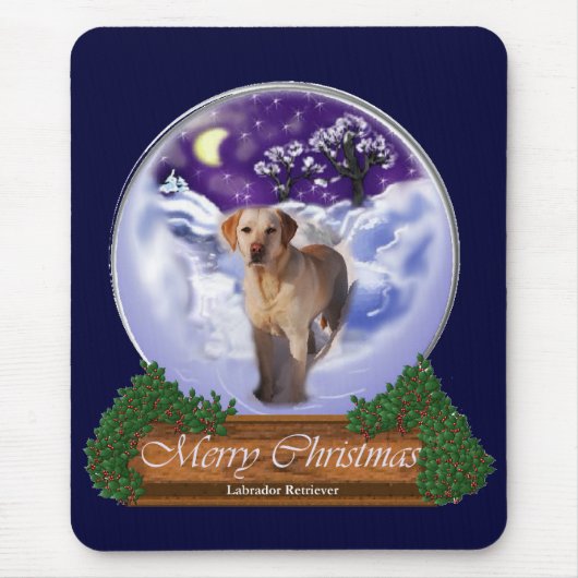 Labrador Retriever kerstcadeaus Muismat (Voorkant)