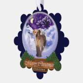 Labrador Retriever kerstcadeaus Ornament Kaart (Links)