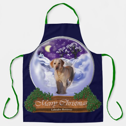 Labrador Retriever kerstcadeaus Schort (Voorkant)