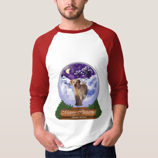 Labrador Retriever kerstcadeaus T-shirt (Voorkant)