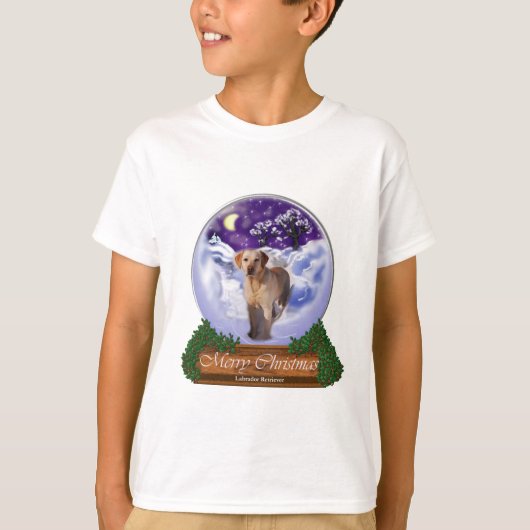 Labrador Retriever kerstcadeaus T-shirt (Voorkant)