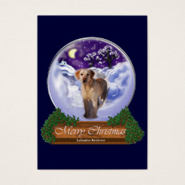 Labrador Retriever kerstcadeaus Visitekaartje